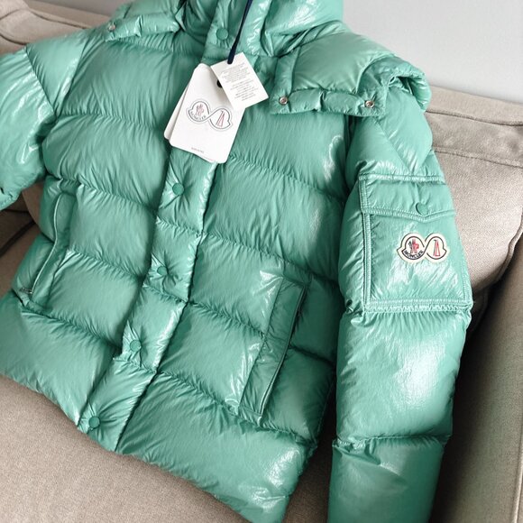BRAND NEW WITH TAG MONCLER JACKET, SIZE 1, MAYA, MINT COLOUR - Picture 1 of 14
